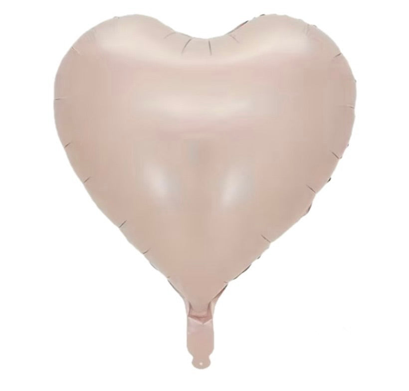 GLOBO CORAZON BEIGE