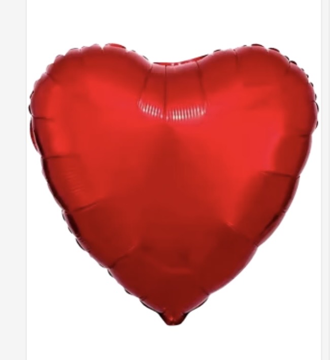 GLOBO CORAZON ROJO