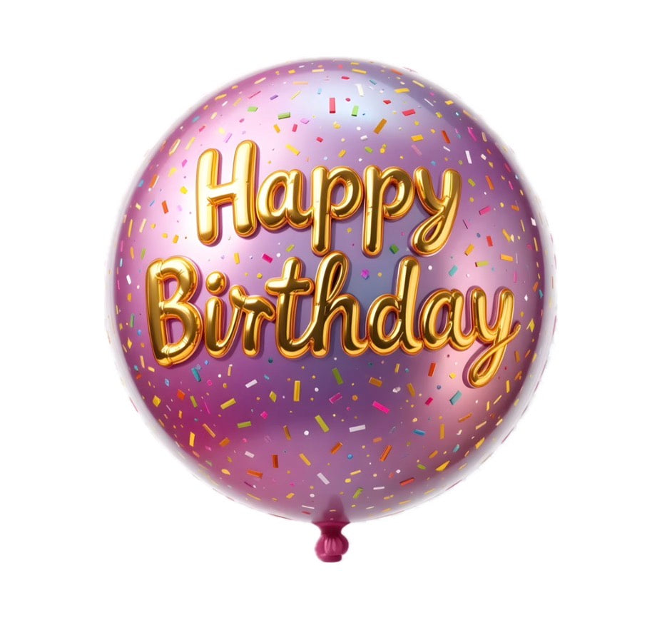 GLOBO HAPPY BIRTHDAY ROSA